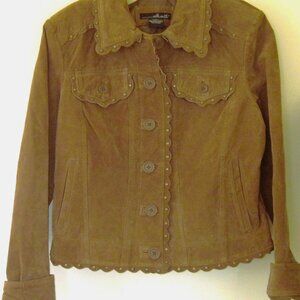 WILLI SMITH-Women’s Size S-100% Leather -Suede Brown-Lining Polyester- 4 pockets